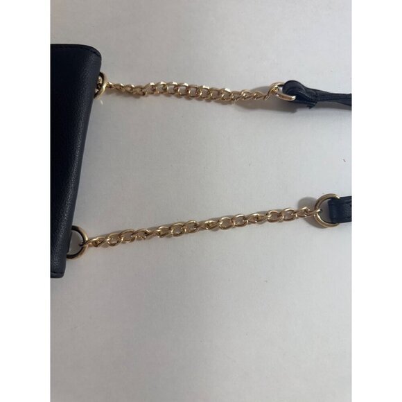 Juicy Couture Black Embossed Crossbody Bag Gold Chain Strap; Crown Print Lining* - Picture 5 of 8